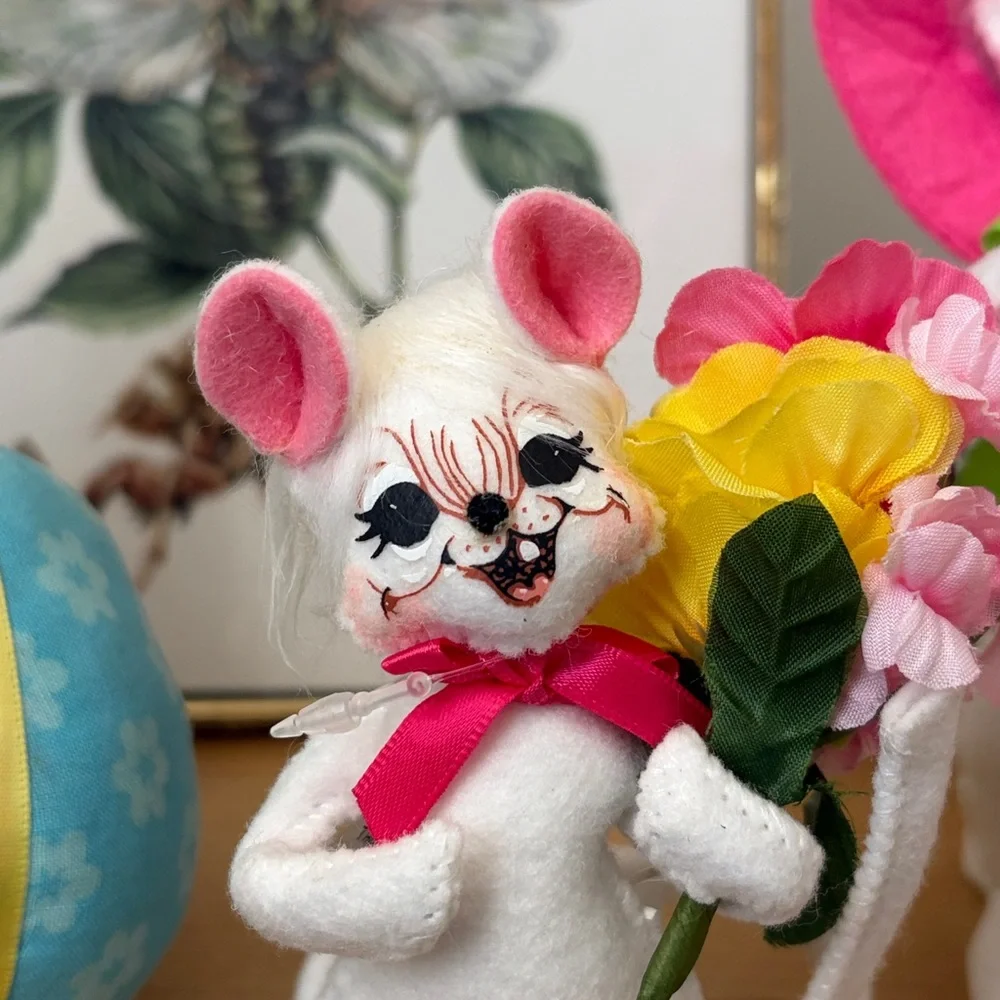 (3) Easter Spring Mice Annalee Dolls w/ Tags Lot - Picture 12 of 13